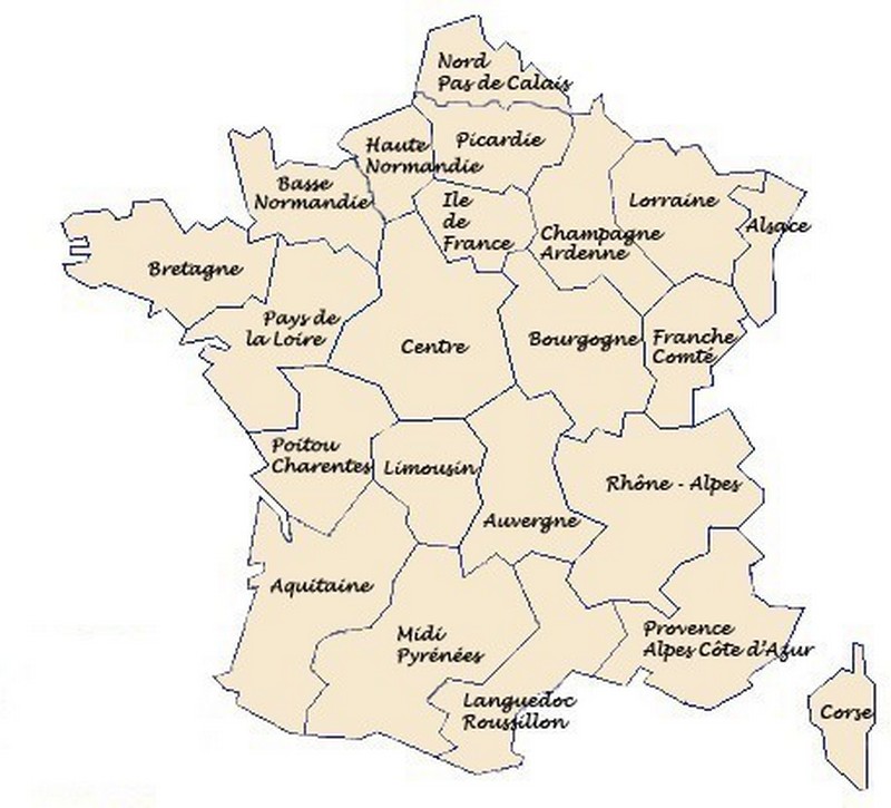 Cliquez sur le nom de la rgion choisie